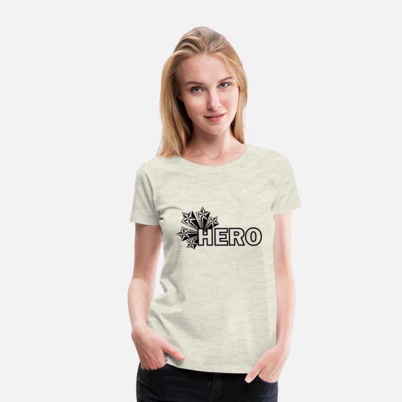 Hero with stars, text 'HERO'