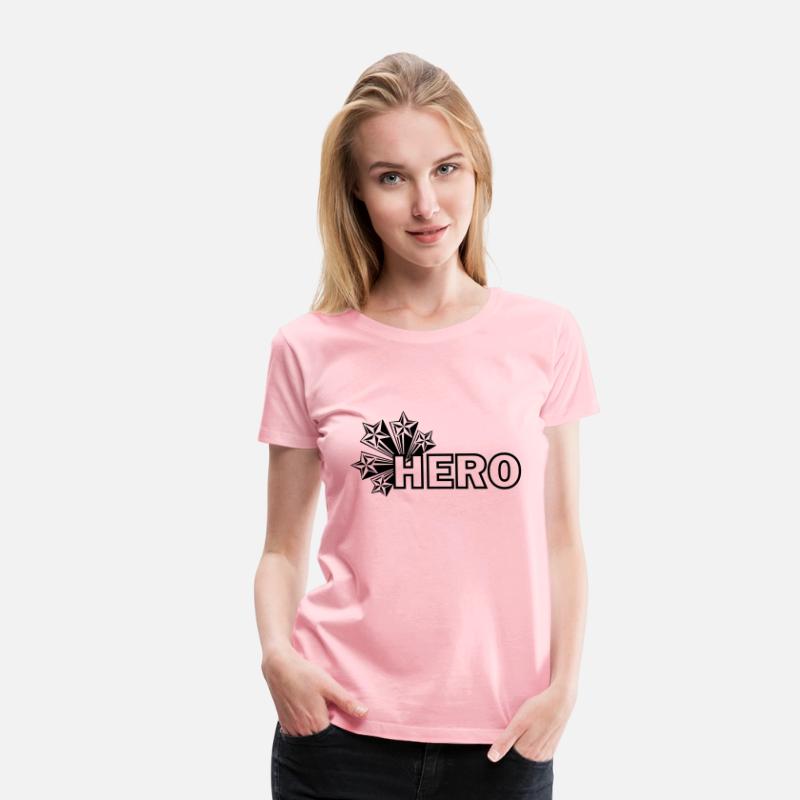 Hero with stars, text 'HERO'