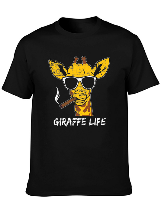 Giraffe Life Graphic T-Shirt - Cool & Fun!
