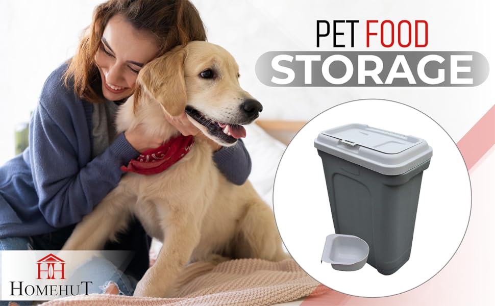 HH Home Hut Pet Food Storage Container 35L Dog Cat - Top Rated