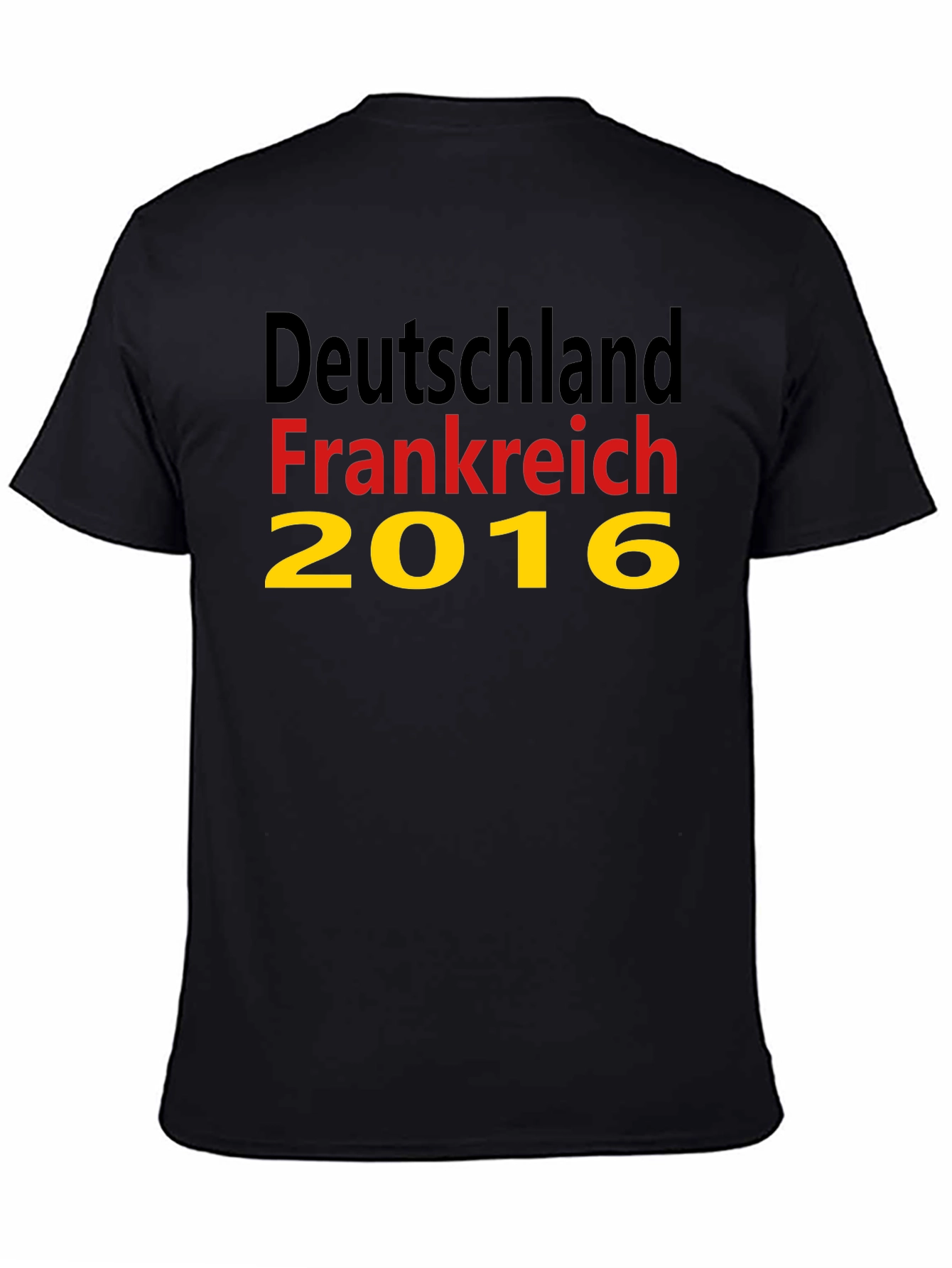 Deutschland Frankreich 2016 Black T-Shirt