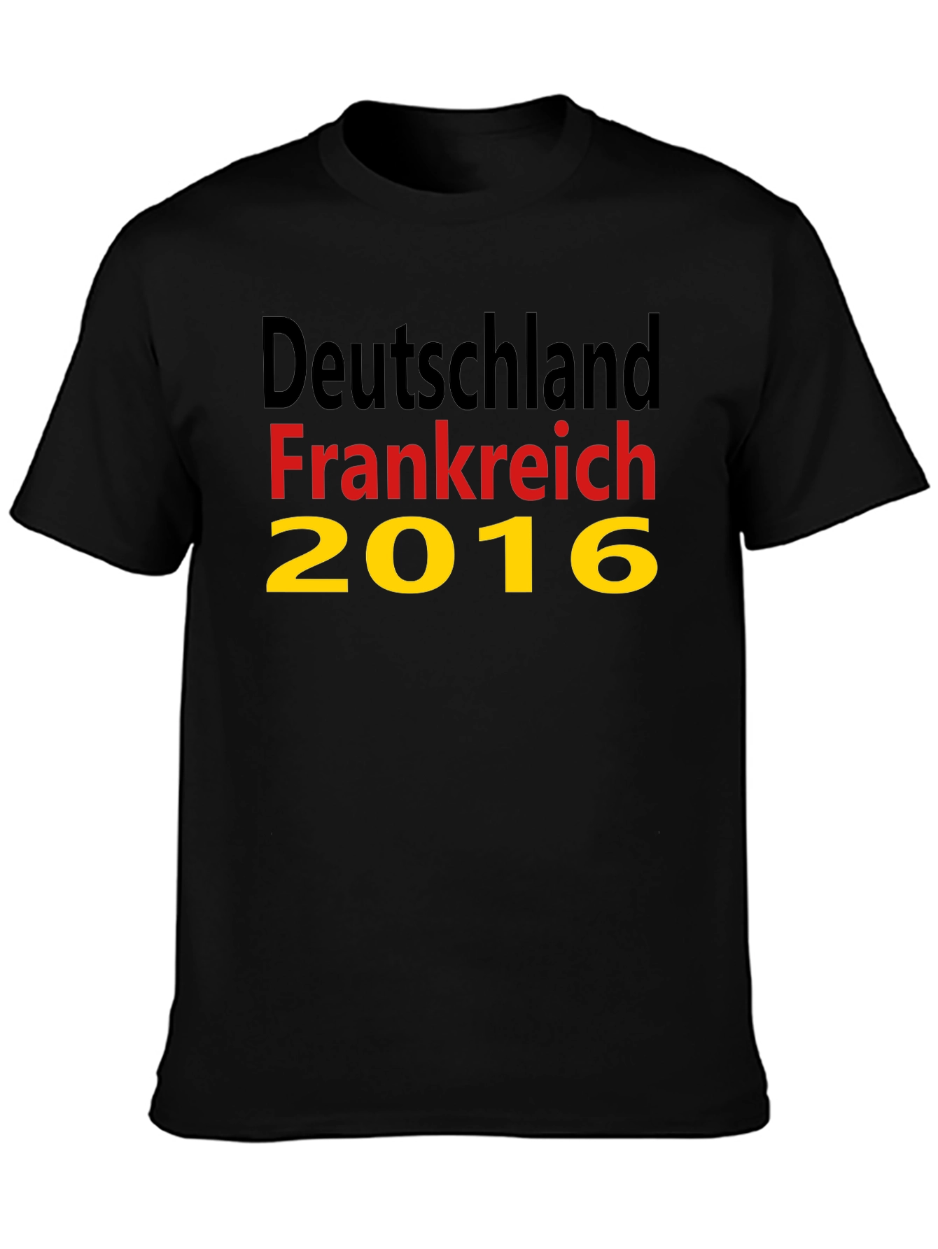 Deutschland Frankreich 2016 Black T-Shirt
