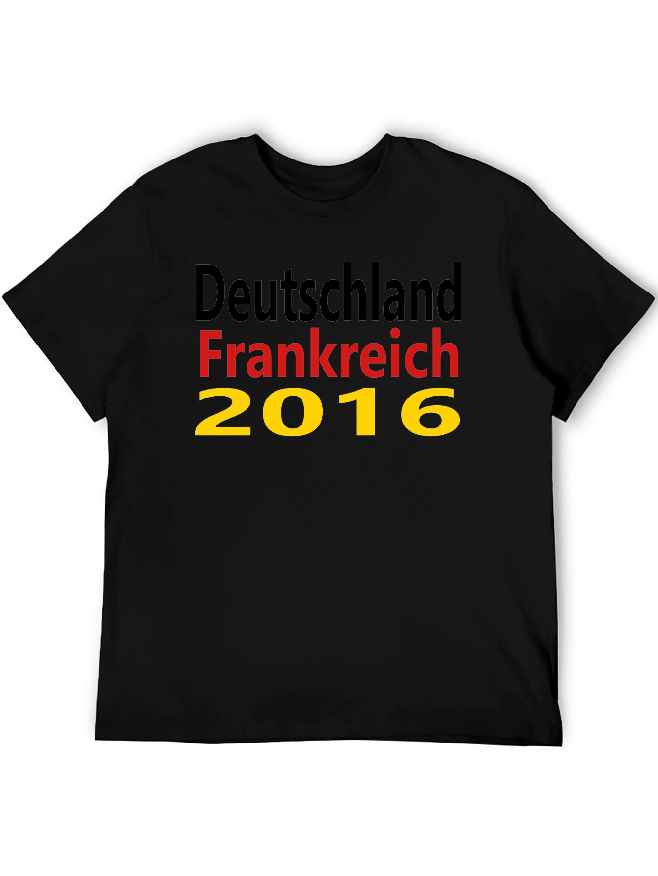 Deutschland Frankreich 2016 Black T-Shirt
