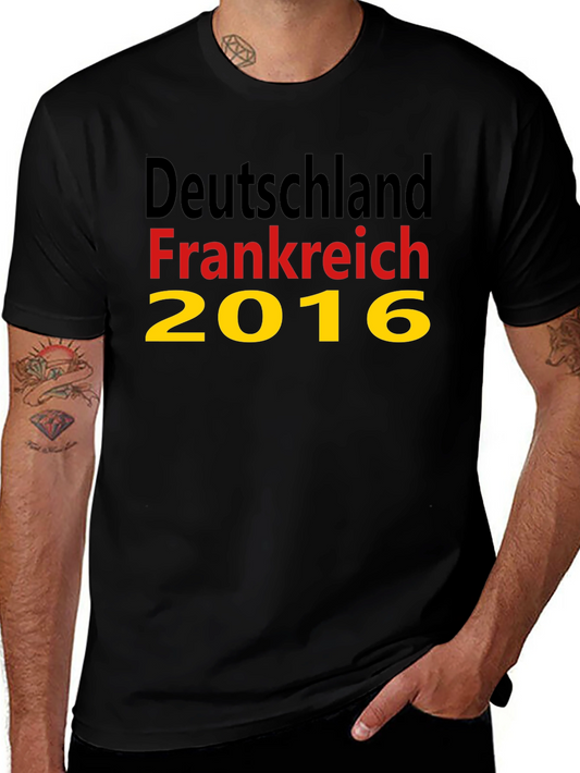 Deutschland Frankreich 2016 Black T-Shirt