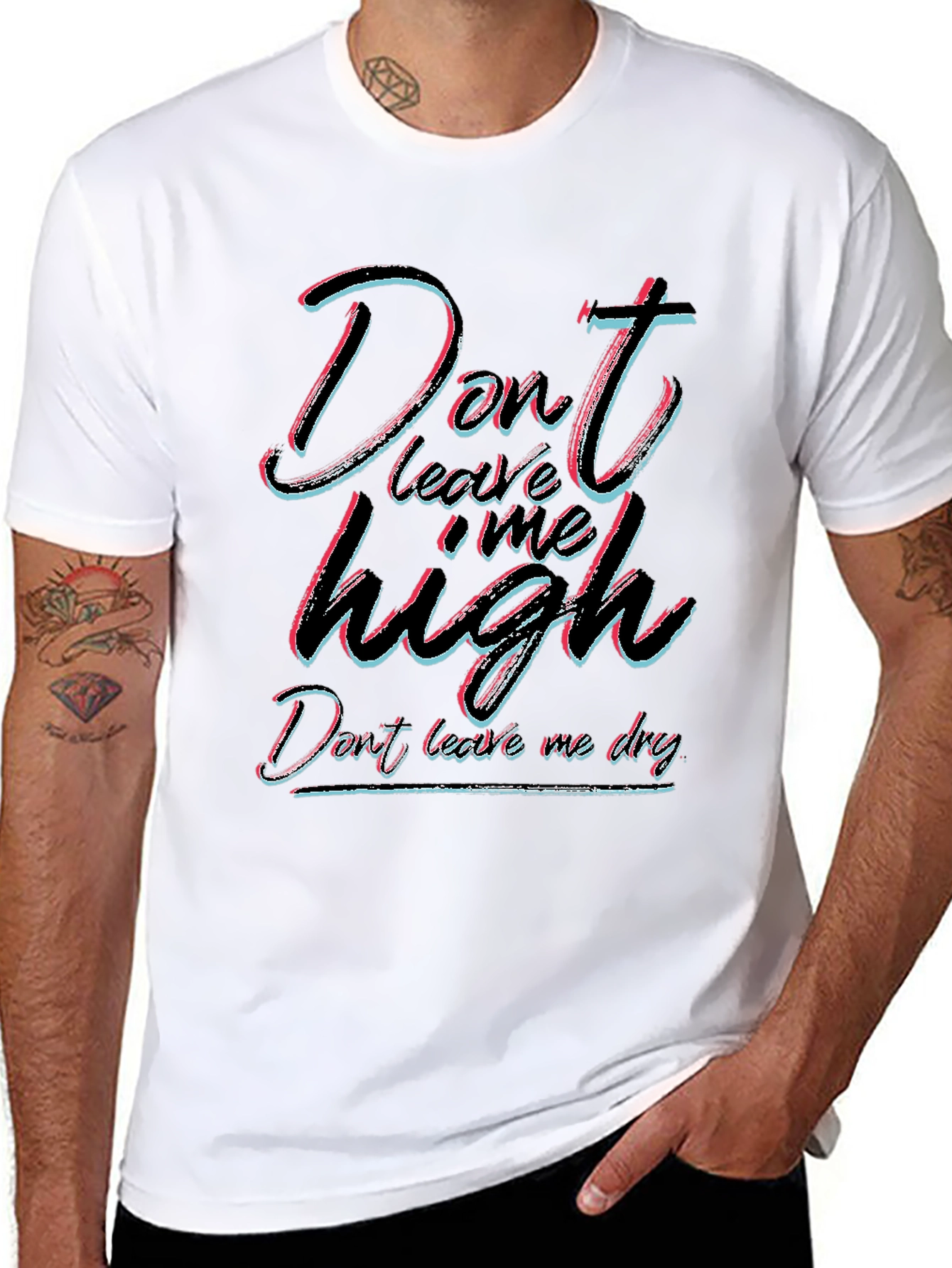 Dont Leave Me High T-Shirt - Unisex Black Tee