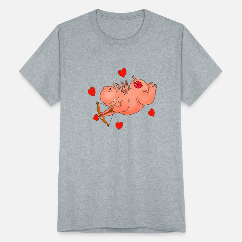 Hippo Cupid. Happy Valentine's Day