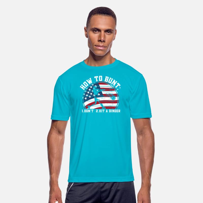 How To Bunt Don't Hit a Dinger USA flag Big Hit