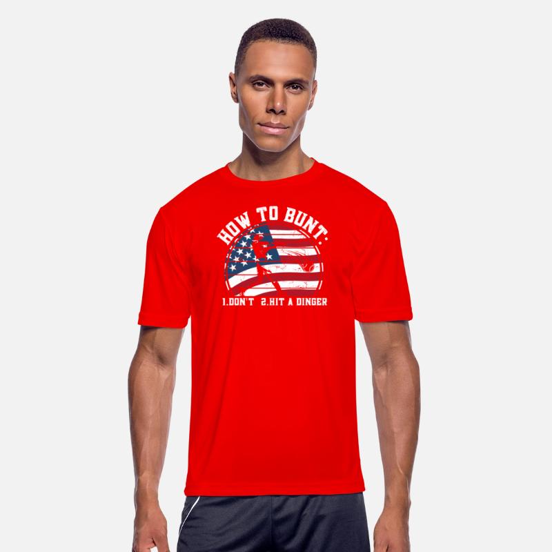How To Bunt Don't Hit a Dinger USA flag Big Hit