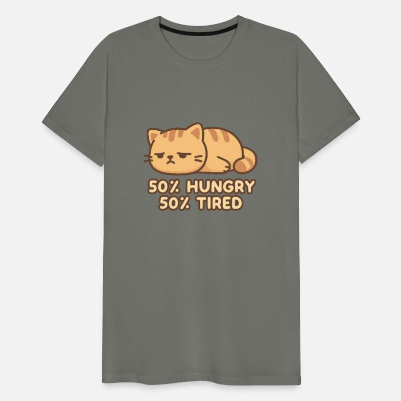 Tired Cat with Humor Message
