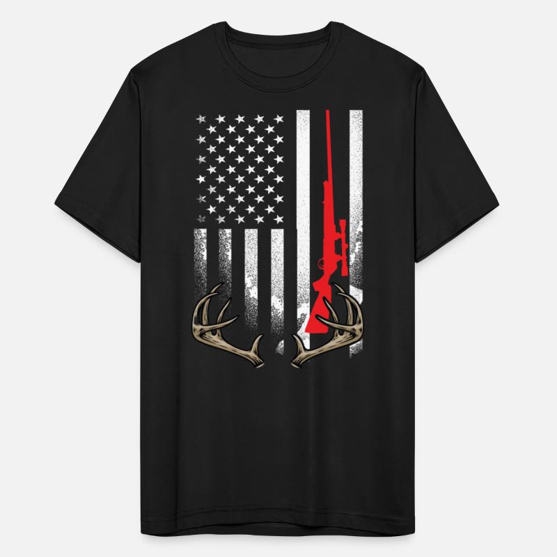 Hunter American Flag Hoodie USA Hunting Deer