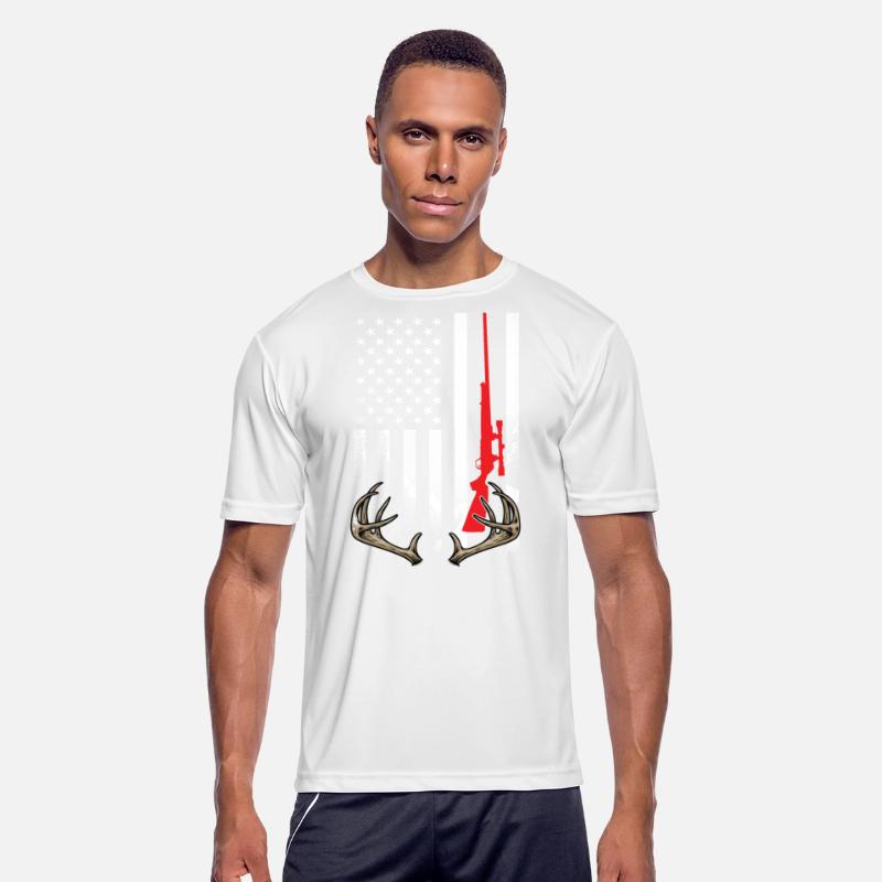Hunter American Flag Hoodie USA Hunting Deer