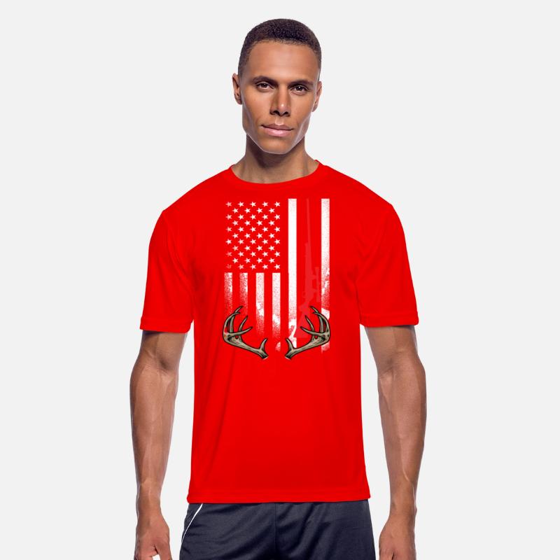 Hunter American Flag Hoodie USA Hunting Deer