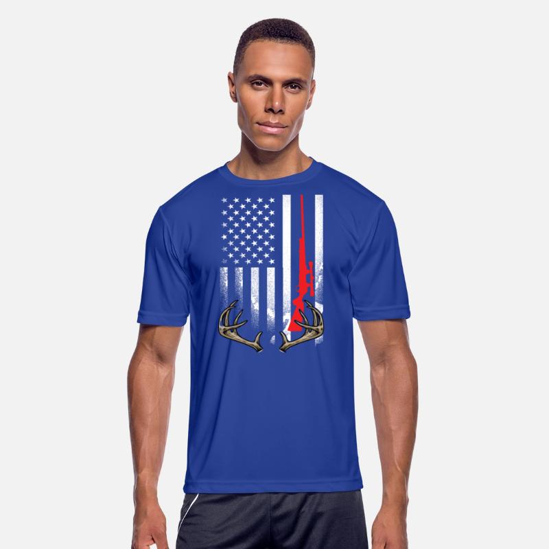 Hunter American Flag Hoodie USA Hunting Deer