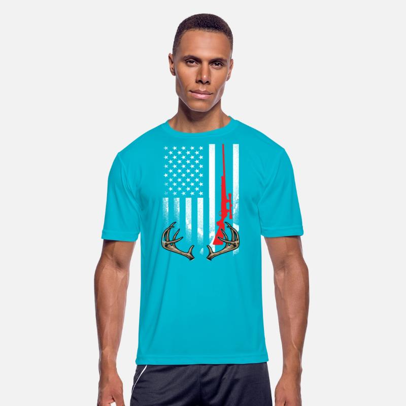 Hunter American Flag Hoodie USA Hunting Deer