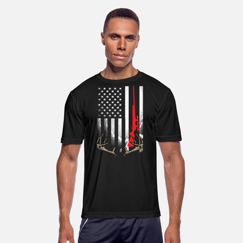Hunter American Flag Hoodie USA Hunting Deer