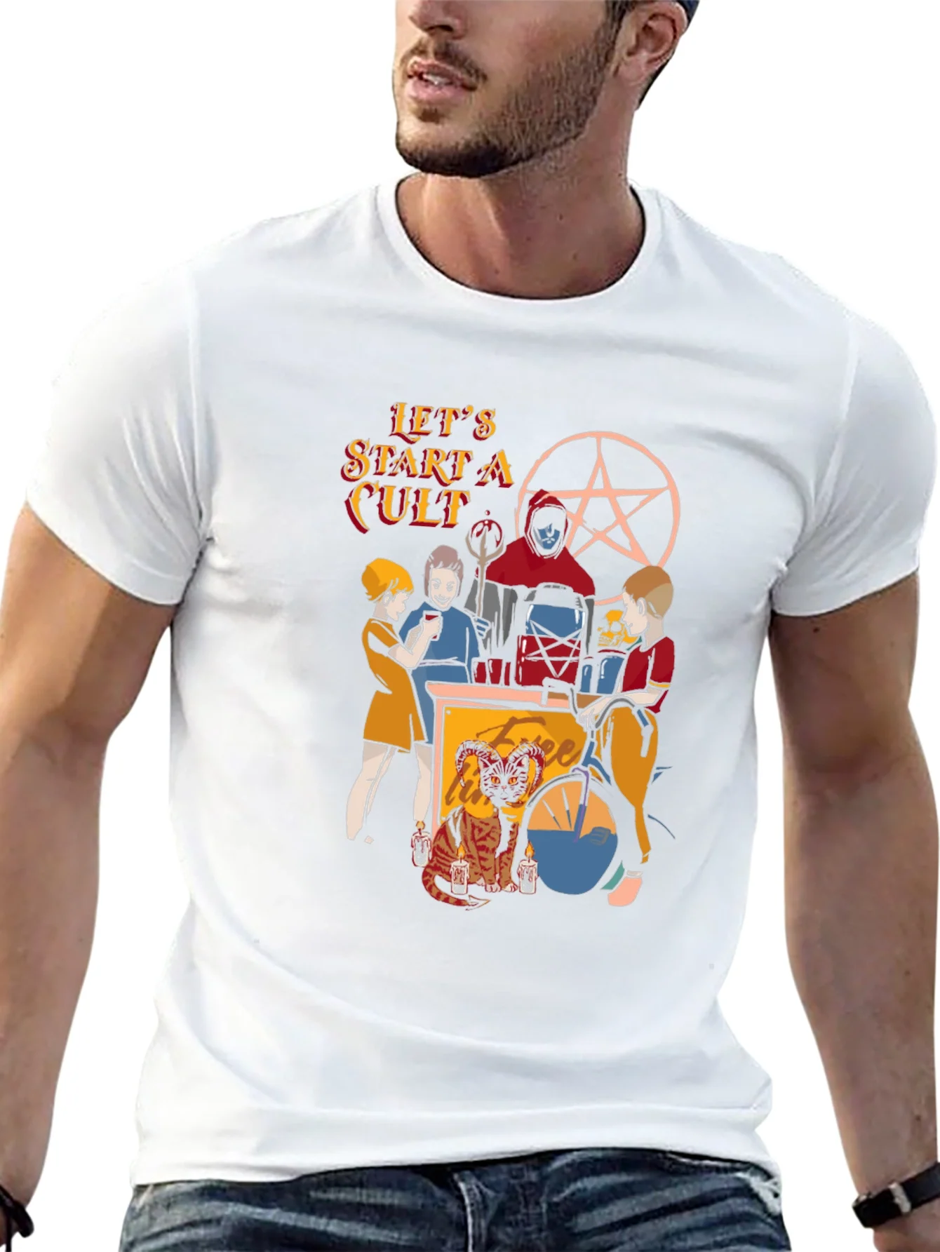 Lets Start A Cult Graphic T-Shirt