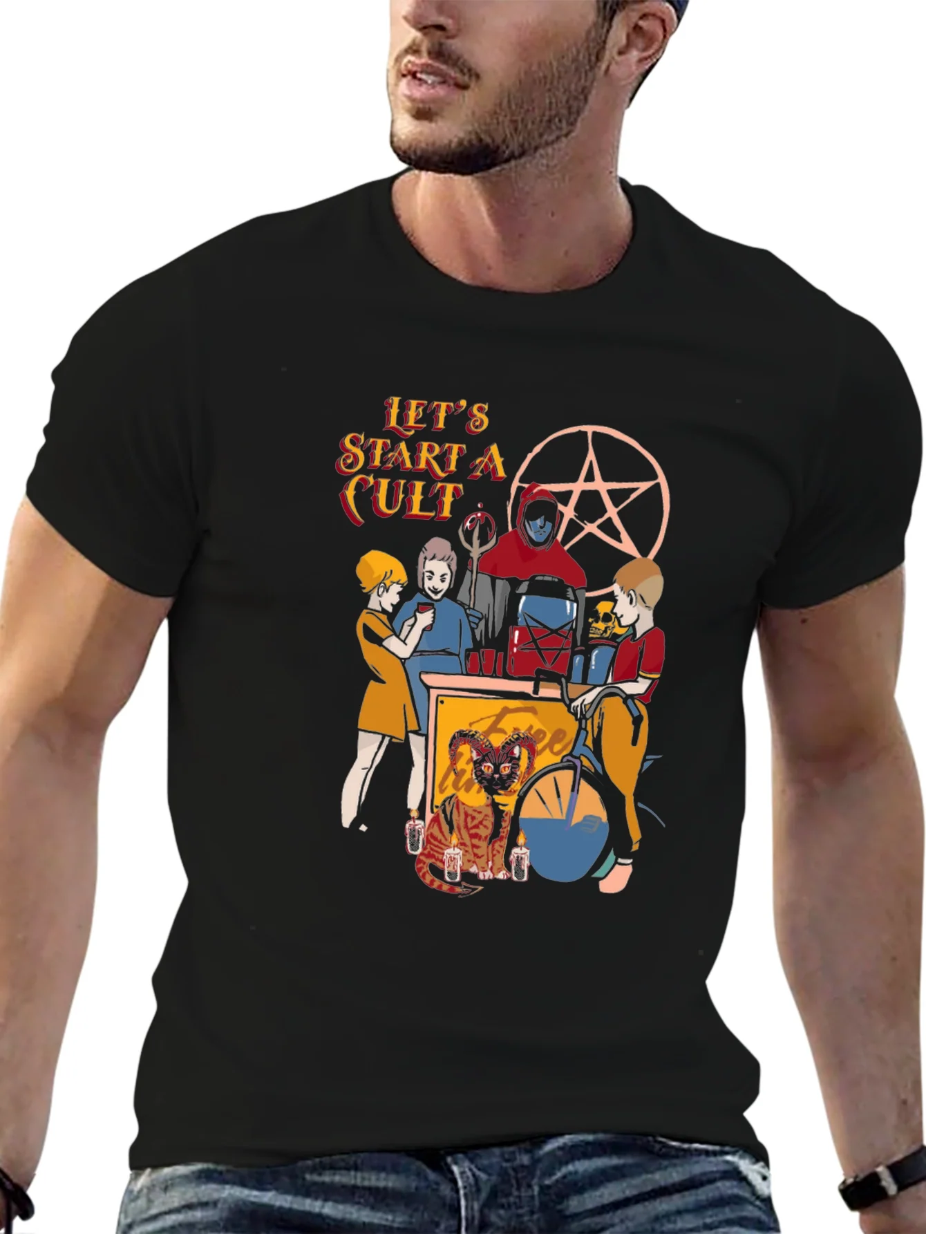 Lets Start A Cult Graphic T-Shirt