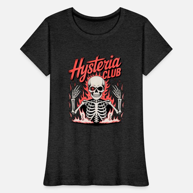Hysteria Club Skeleton Flame Tee