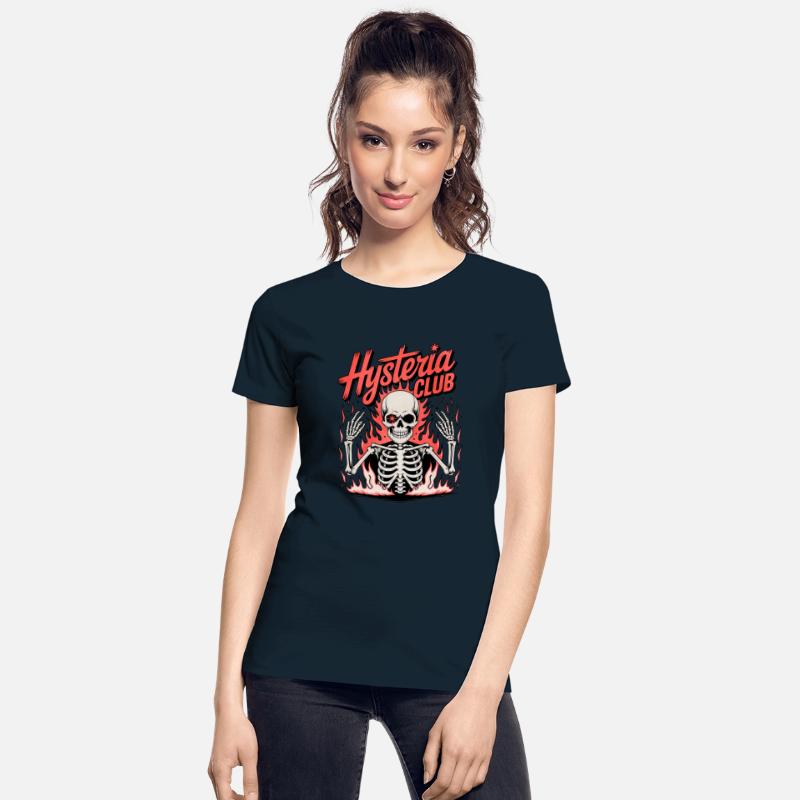 Hysteria Club Skeleton Flame Tee