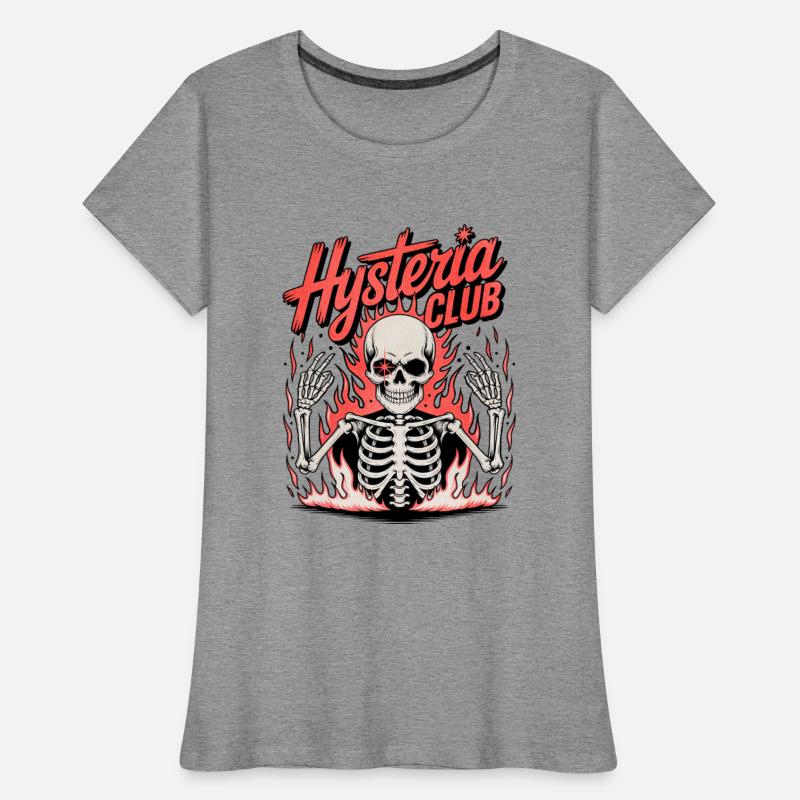 Hysteria Club Skeleton Flame Tee