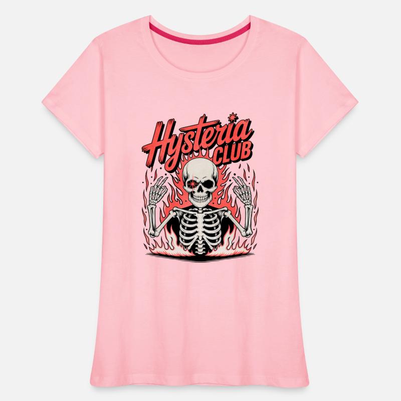Hysteria Club Skeleton Flame Tee