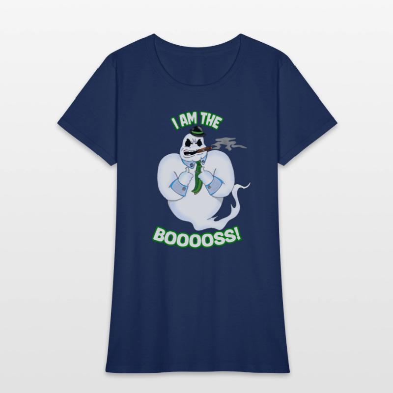 I Am The Booss Funny Halloween Boo Ghost Villain