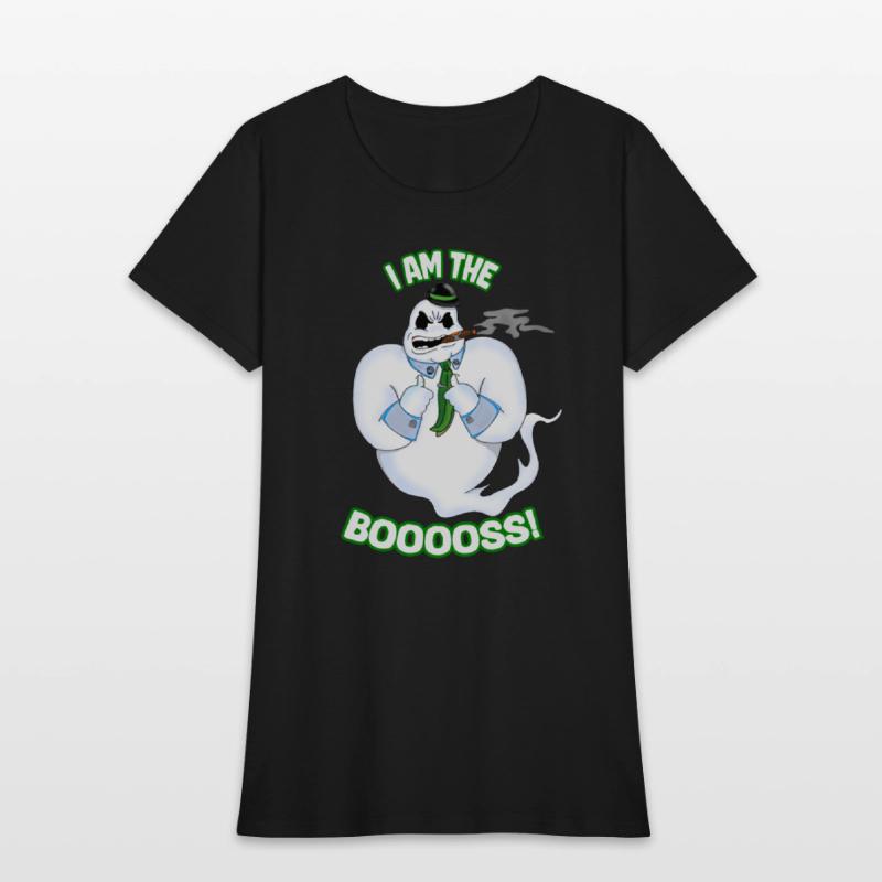 I Am The Booss Funny Halloween Boo Ghost Villain