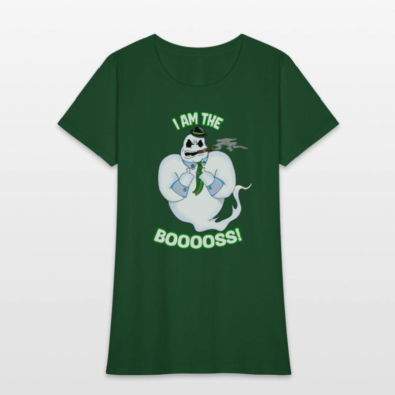 I Am The Booss Funny Halloween Boo Ghost Villain