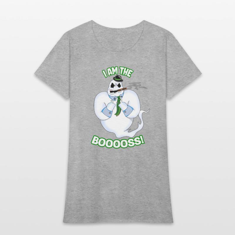 I Am The Booss Funny Halloween Boo Ghost Villain
