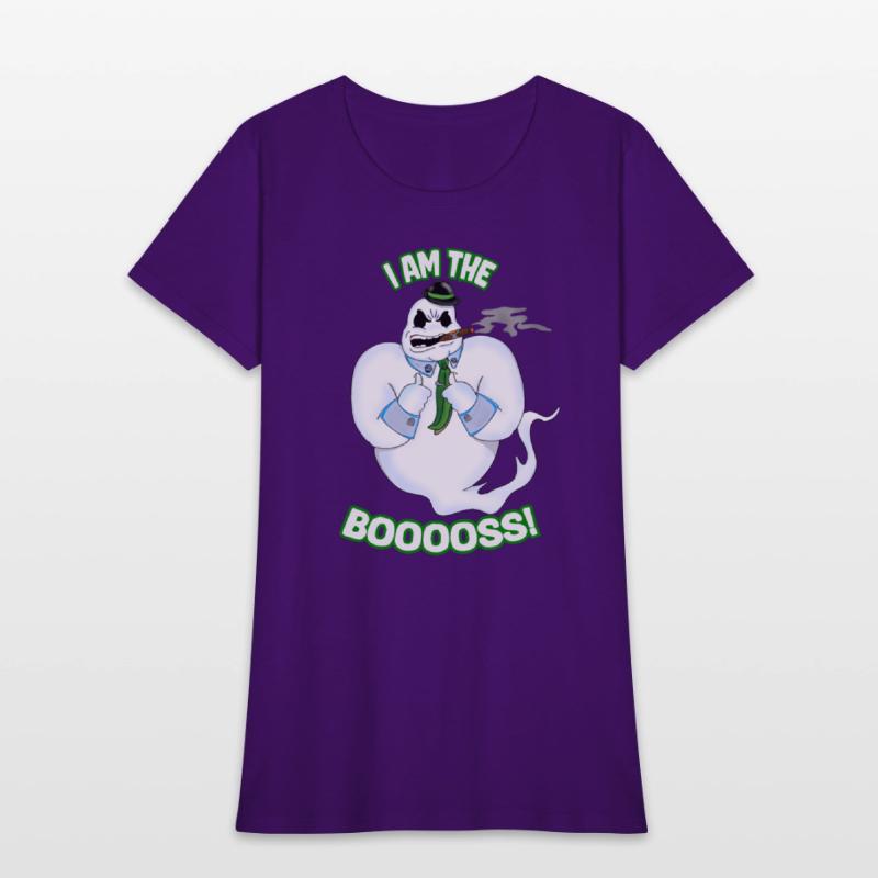 I Am The Booss Funny Halloween Boo Ghost Villain