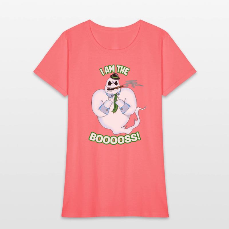 I Am The Booss Funny Halloween Boo Ghost Villain