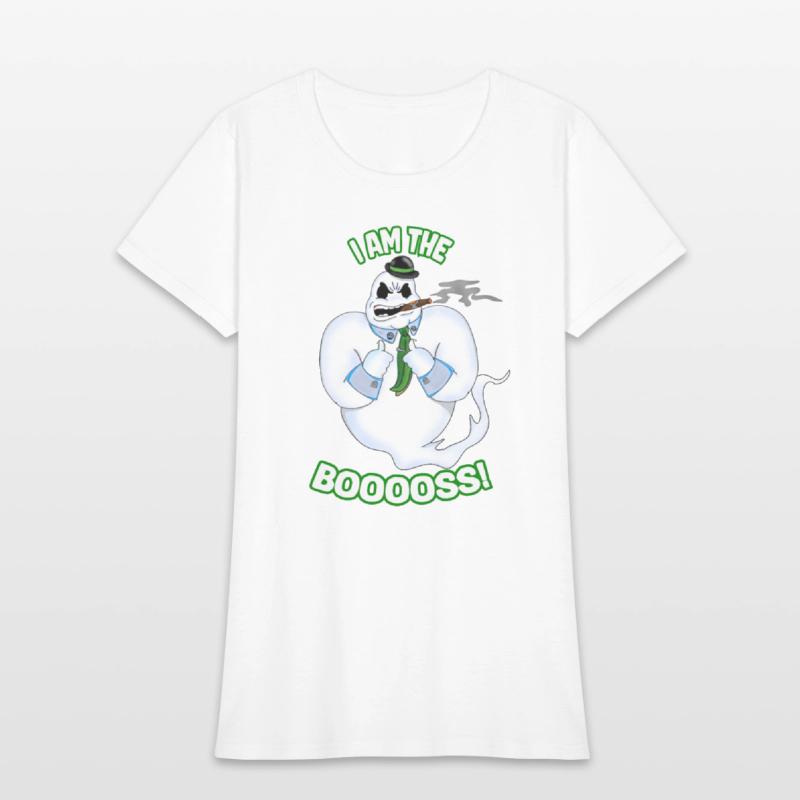I Am The Booss Funny Halloween Boo Ghost Villain