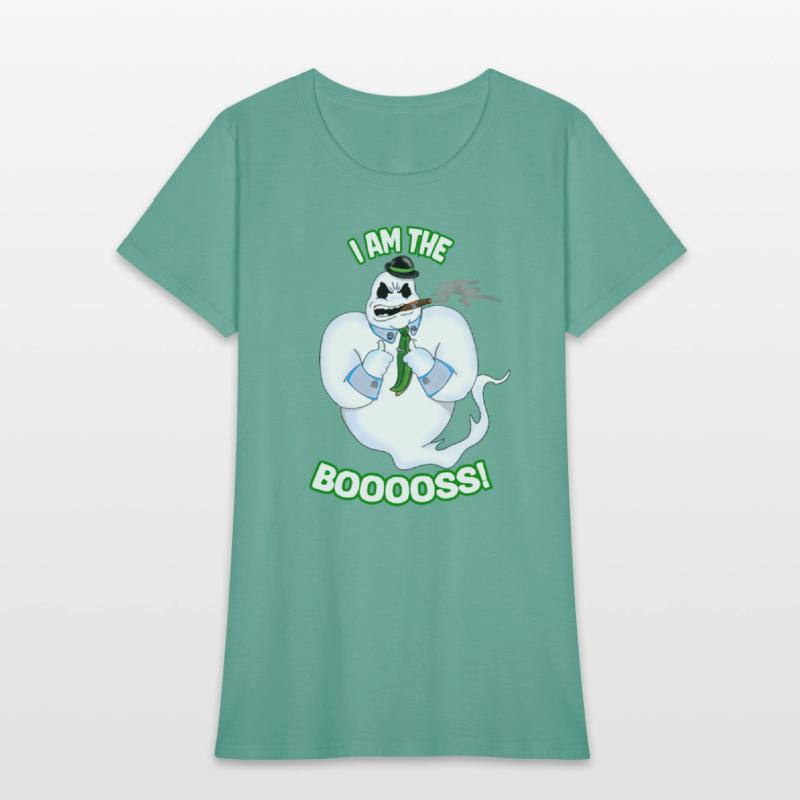 I Am The Booss Funny Halloween Boo Ghost Villain