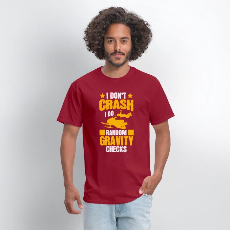 I Don't Crash Snowmobile Motor Sled Snowmobiler