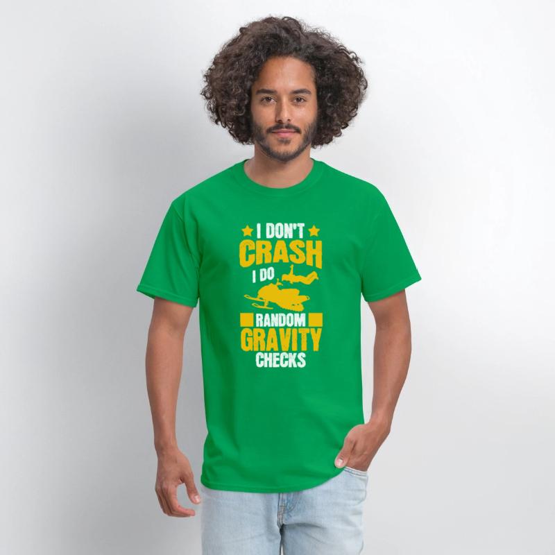 I Don't Crash Snowmobile Motor Sled Snowmobiler