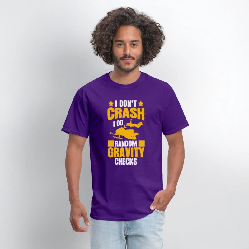 I Don't Crash Snowmobile Motor Sled Snowmobiler