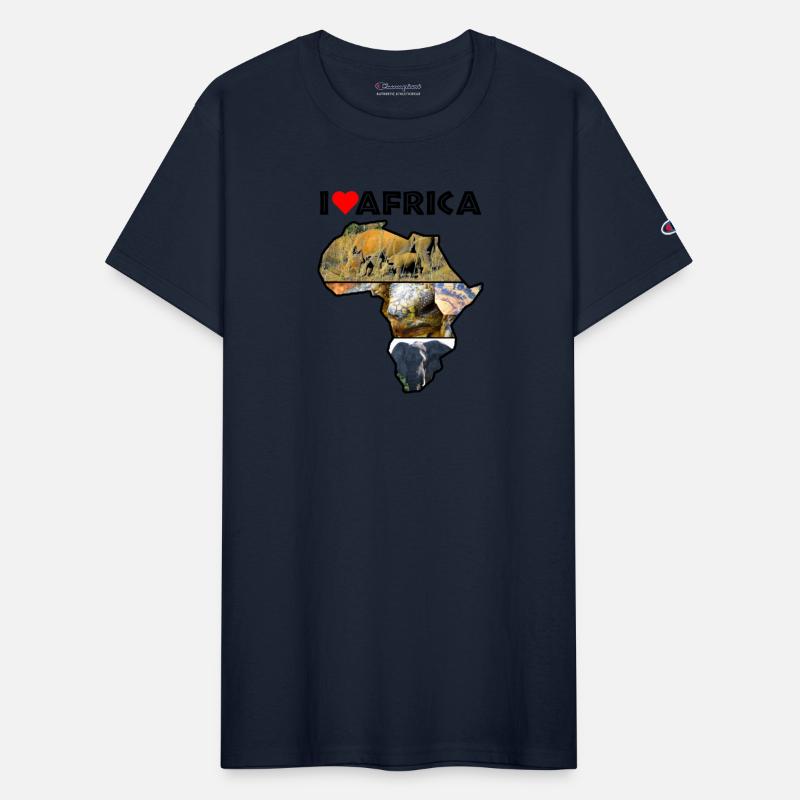 I Heart Africa Wildlife Continent Collage