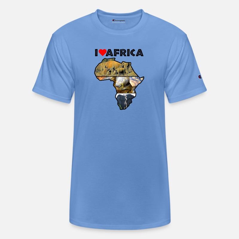 I Heart Africa Wildlife Continent Collage