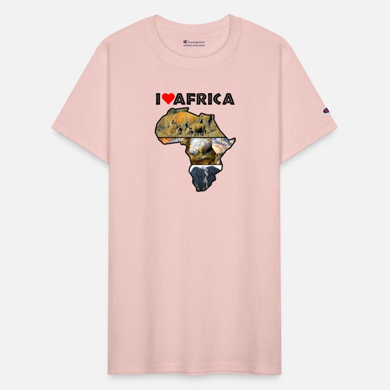 I Heart Africa Wildlife Continent Collage