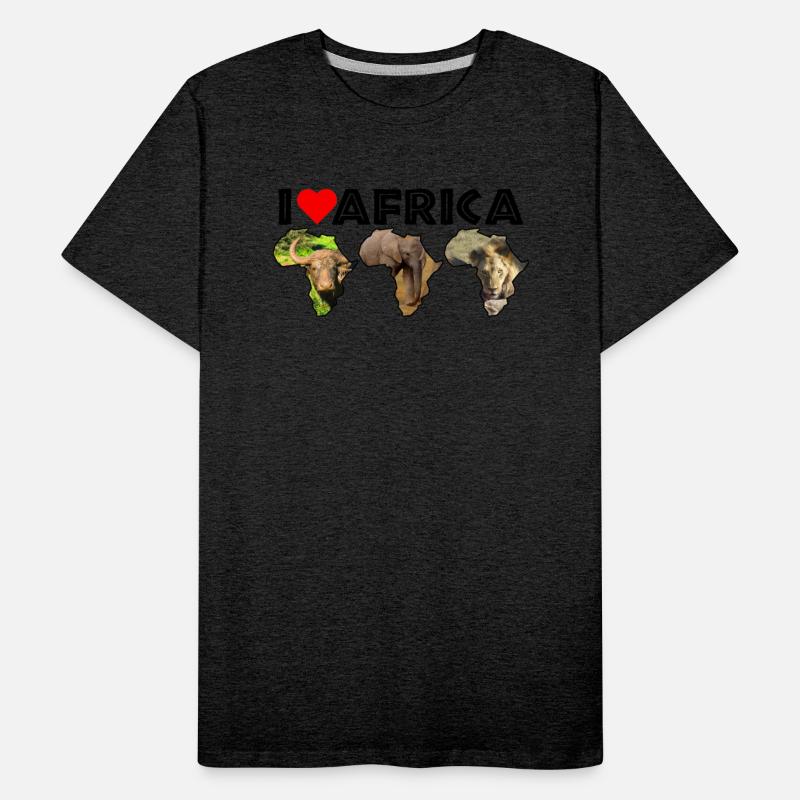 I Heart Africa Wildlife Continent Collage Trio