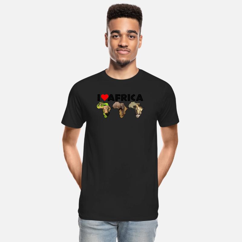 I Heart Africa Wildlife Continent Collage Trio
