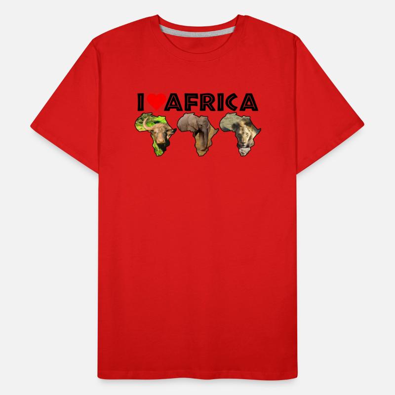 I Heart Africa Wildlife Continent Collage Trio