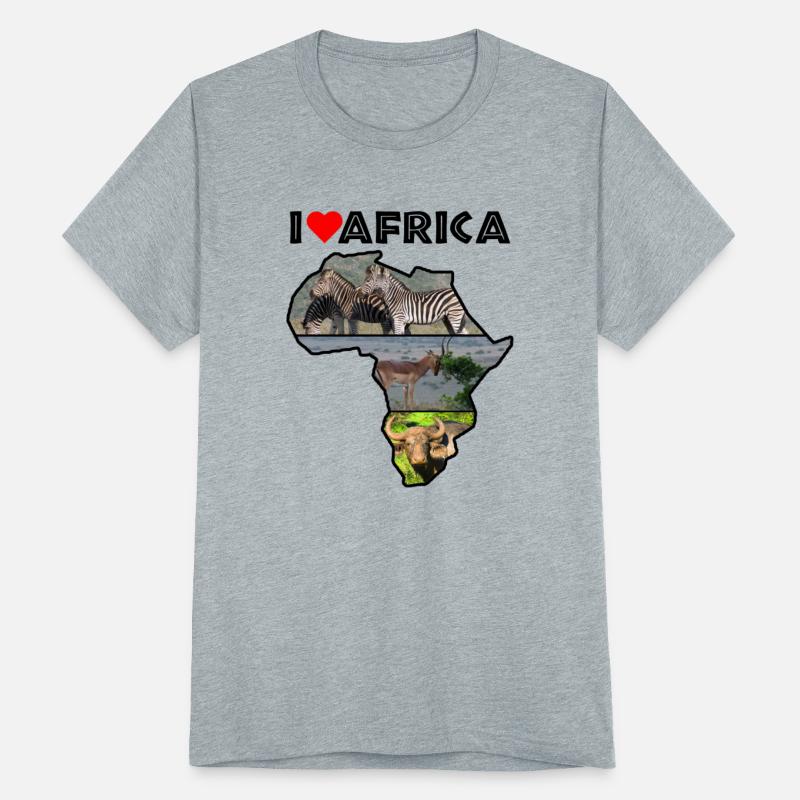 I Heart Africa Wildlife Continent Collage
