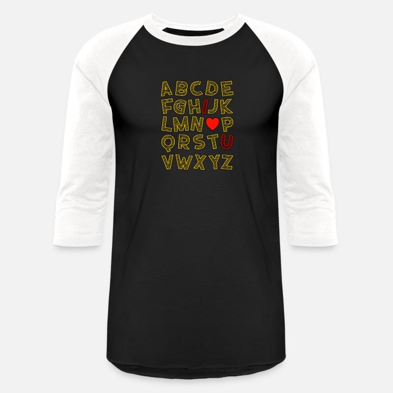I Heart You Valentine's Day Alphabet Typography
