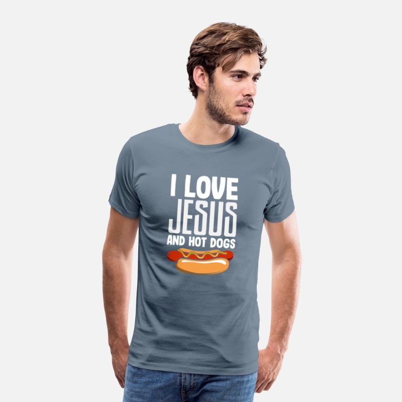 I Love Jesus And Hot Dogs Fun Design