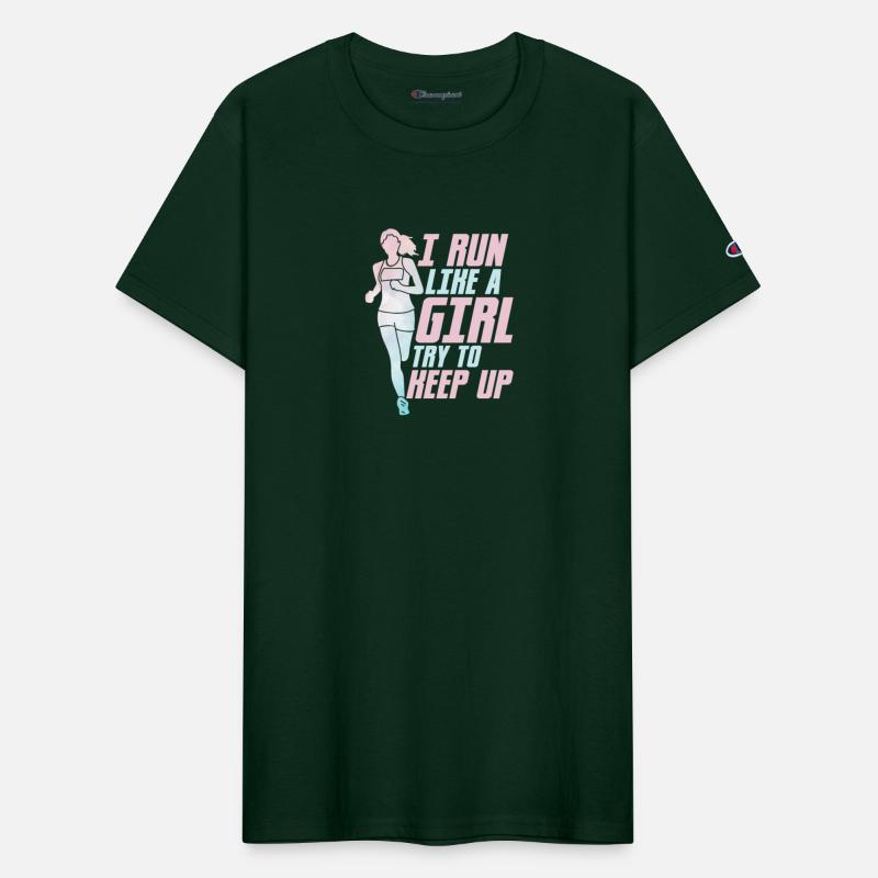 I Run Like A Girl Try To Keep Up Running Marathon