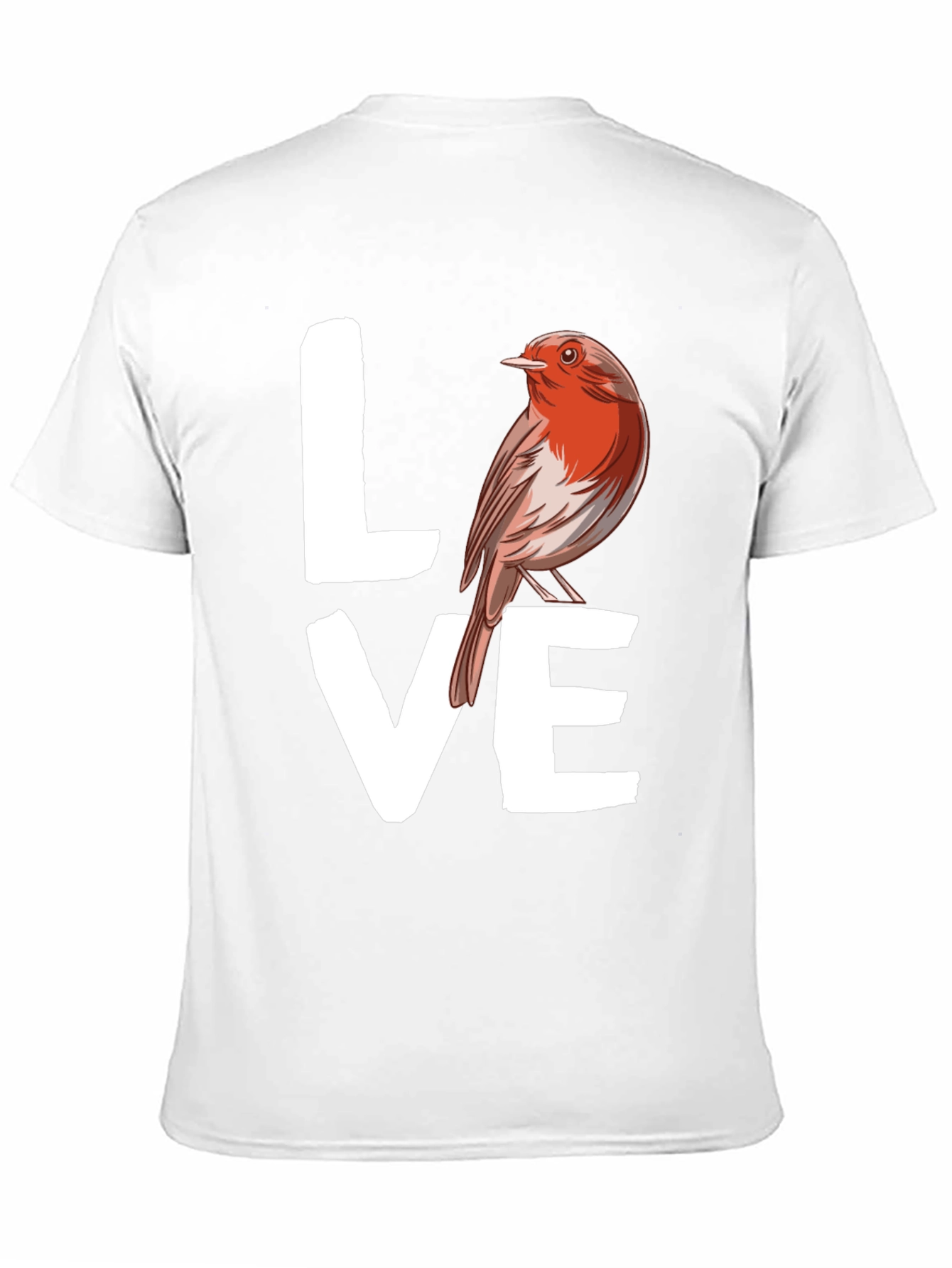 Love Bird Graphic Tee - Black Cotton T-Shirt