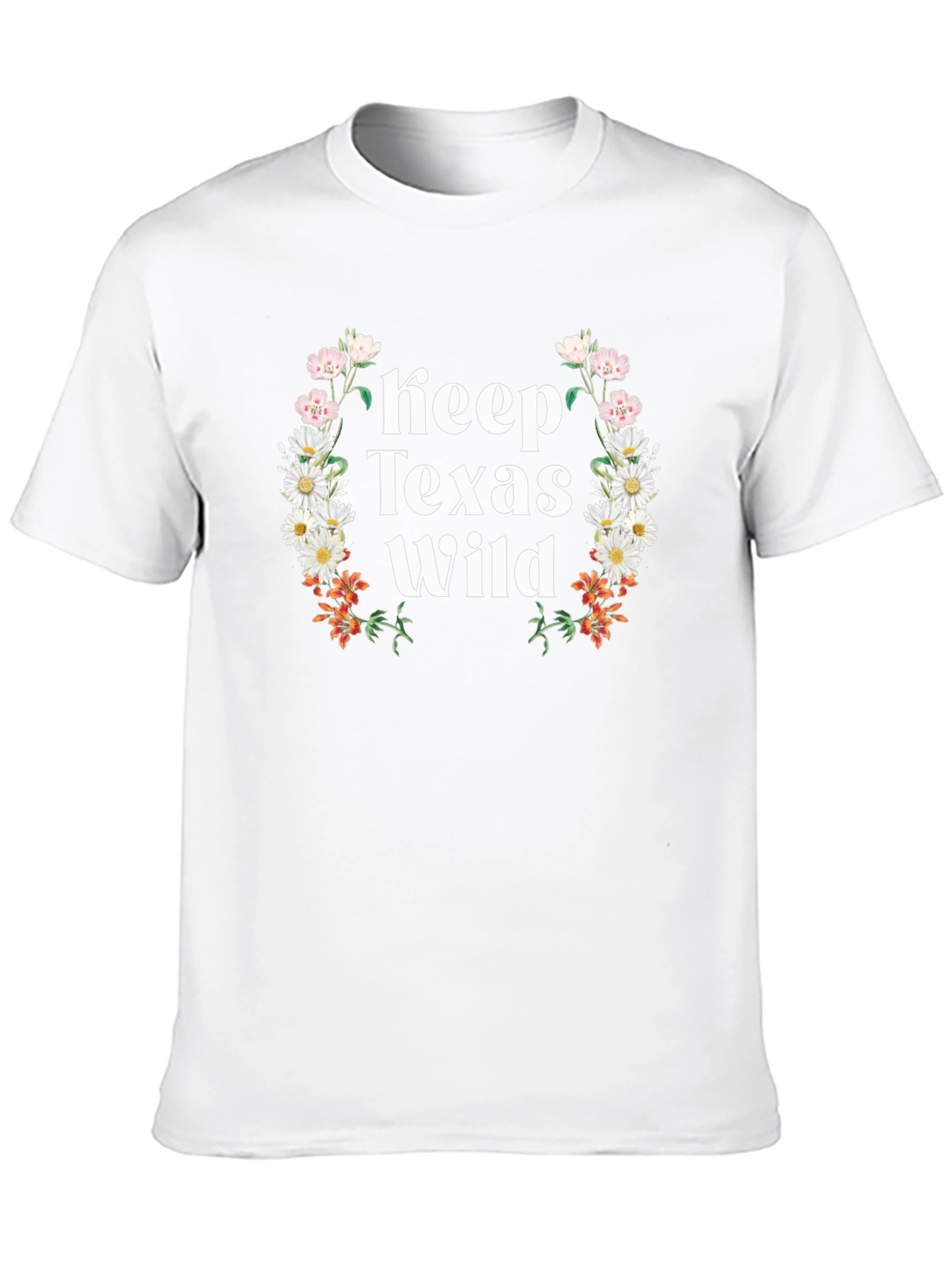 Keep Texas Wild Floral Graphic T-Shirt