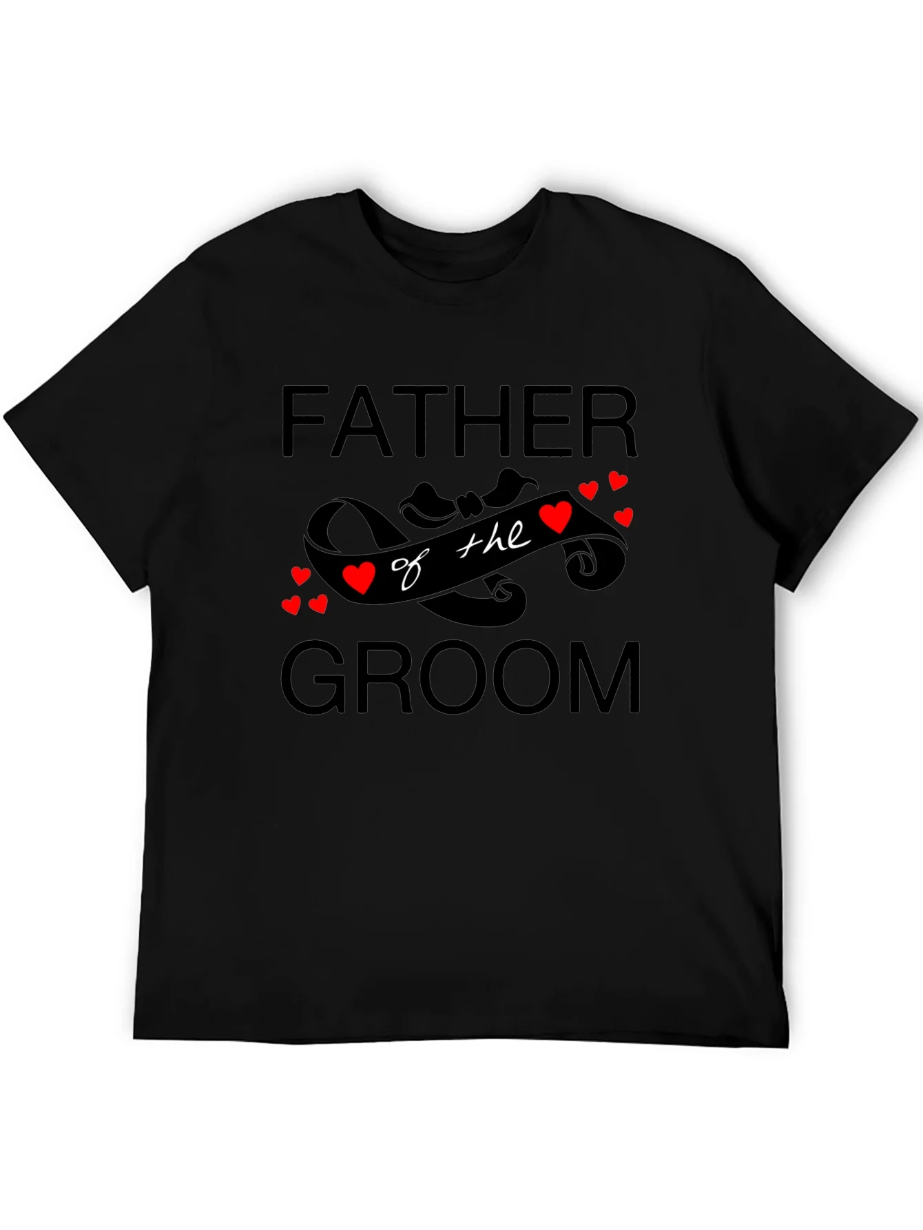 Father of the Groom Black T-Shirt