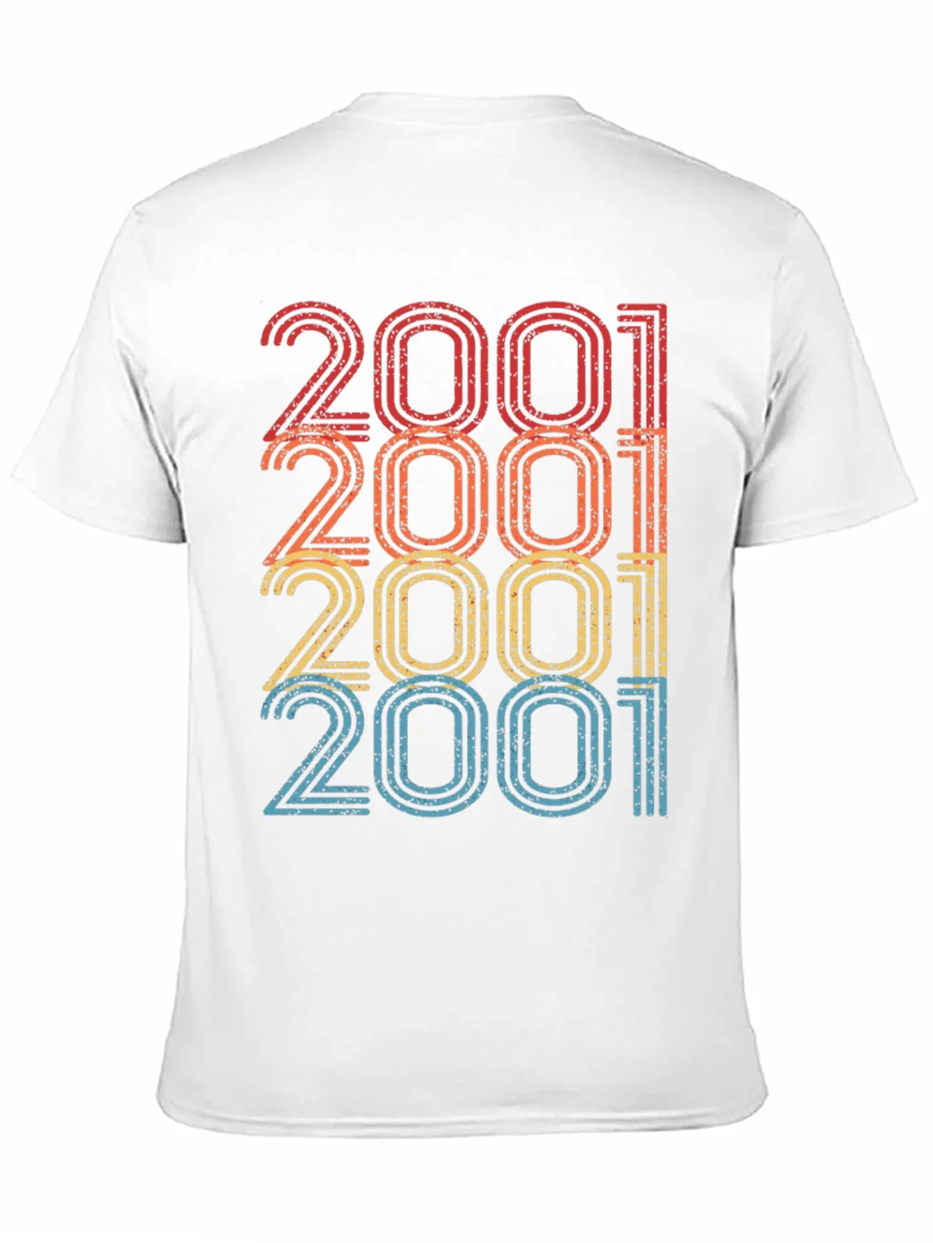 2001 Retro Style Black T-Shirt